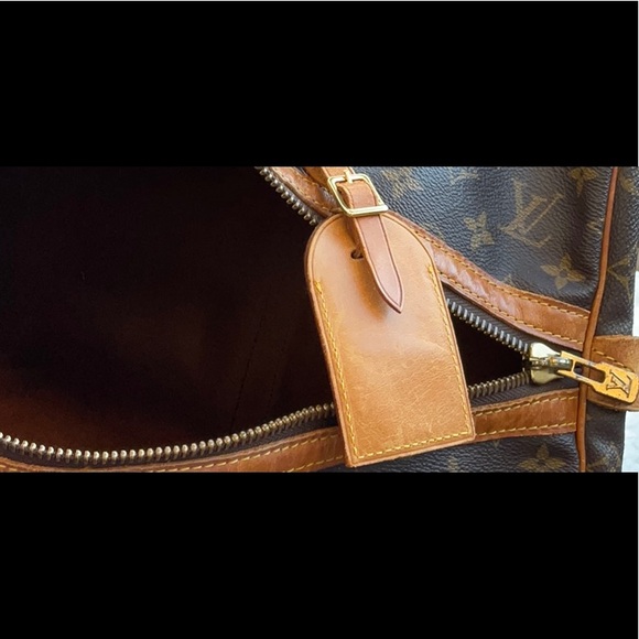 Vintage Louis Vuitton Monogram Sac Souple 45 Square Duffle Travel Bag Carryon - Picture 5 of 7